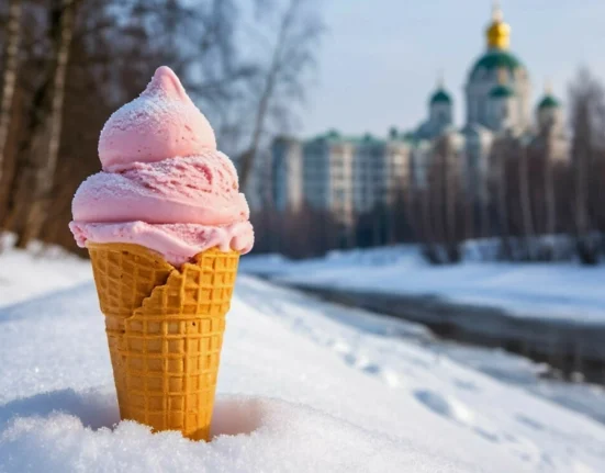 пломбир в сугробе