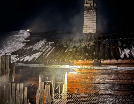 пожар в Ивьевском районе