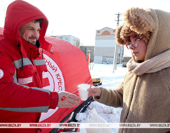 суровая зима в Беларуси