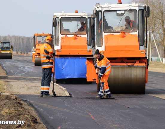 новый асфальт Ивьевский район