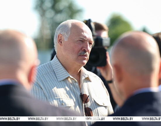 Александр Лукашенко в г.Береза