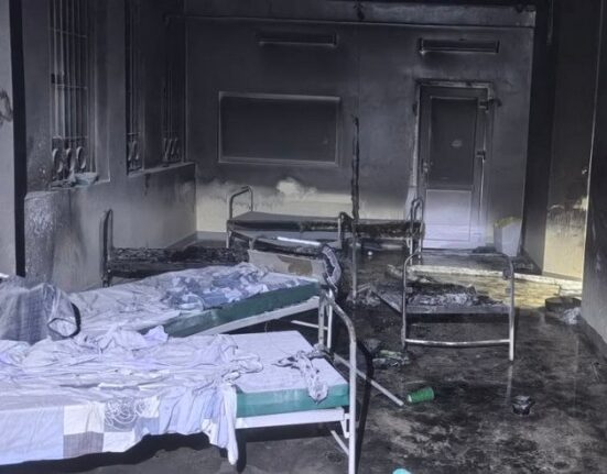 пожар в больнице в Гродно