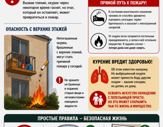 инфографика сигарета и алкоголь, пожар