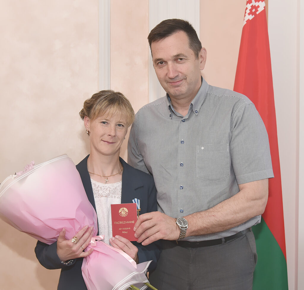 вручение ордена Матери в г.Ивье