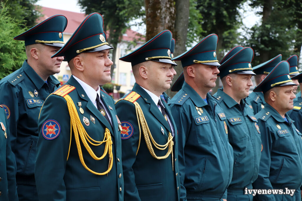 торжественное мероприятие ко Дню пожарной службы Ивье