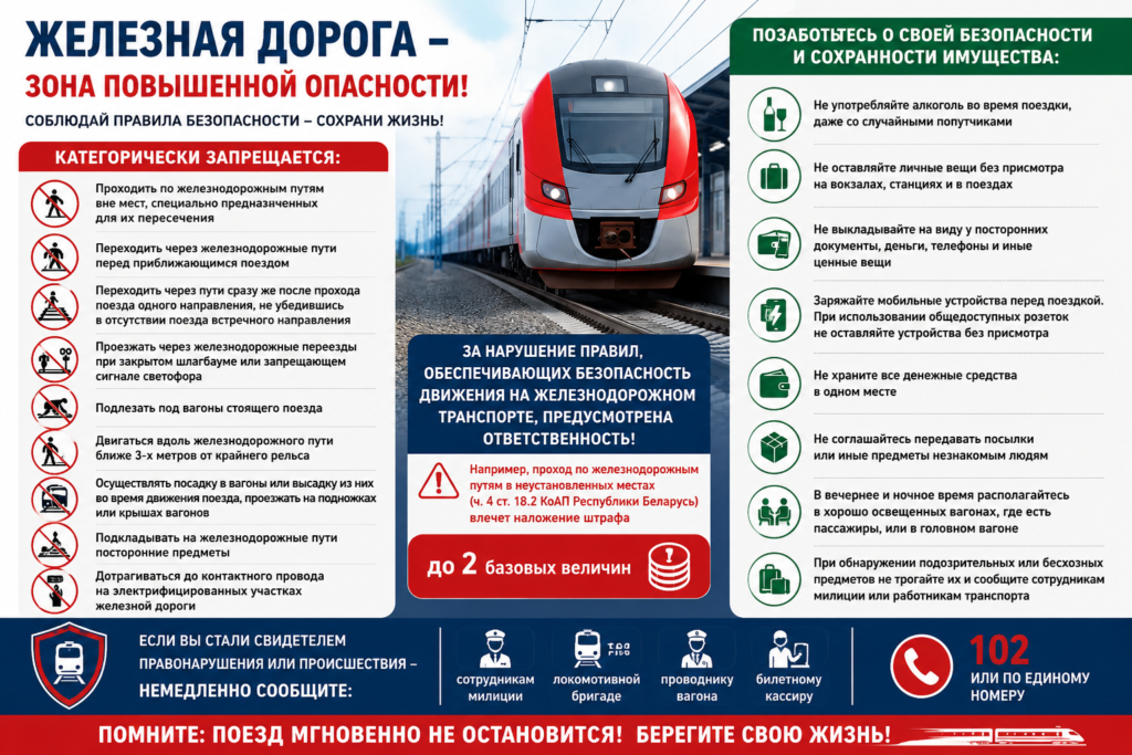 правила на жд