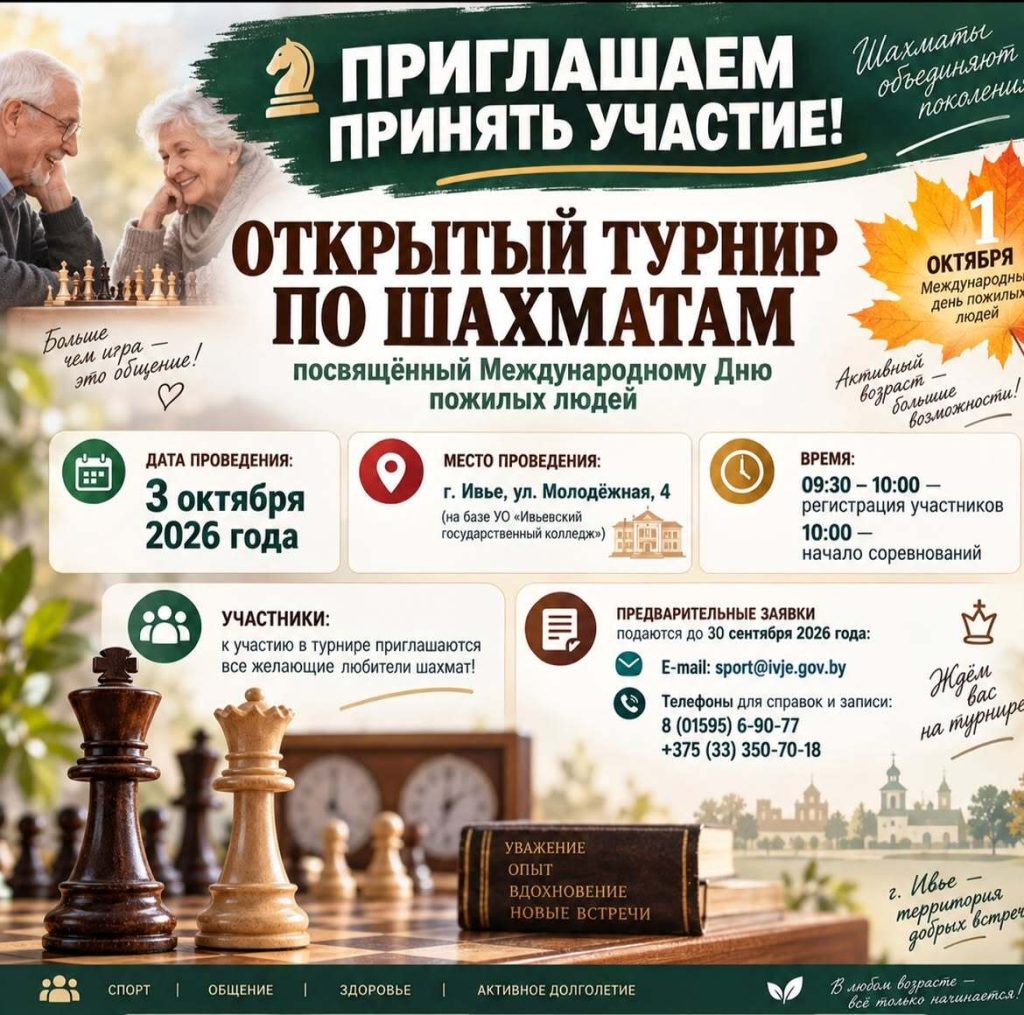 Турнир по шахматам в Ивье